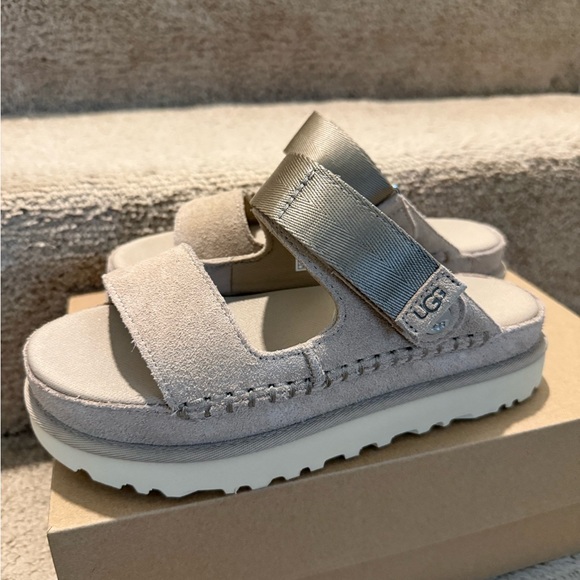 UGG Goldenstar Glide Sandals in Tan - Picture 2 of 10